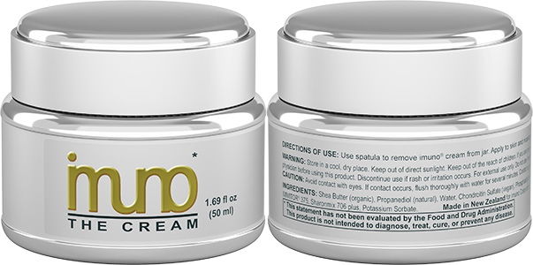 imuno 50ml jar, front and rear label